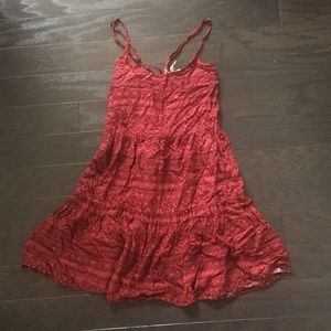 Flouncy spring/summer dress with Aztec print